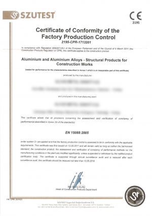 Supplier Quality Certificates