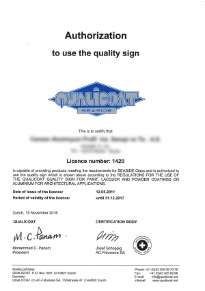 Certificats de qualité fournisseur